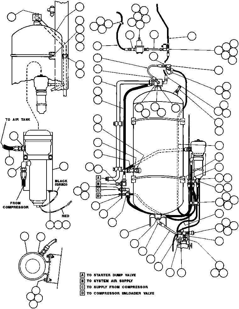 Dump Trucks Komatsu / AFE32-EF 830E  S/N 32663               ZALDIVAR(AFE32-EF) / AIR SYSTEM PIPING & INSTL(324 : 40608)