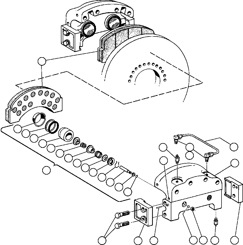 Komatsu parts book diagram for AFE32-EZ 830E                 COLLAHUASI: REAR DISC BRAKE ASSEMBLY (PB8877)