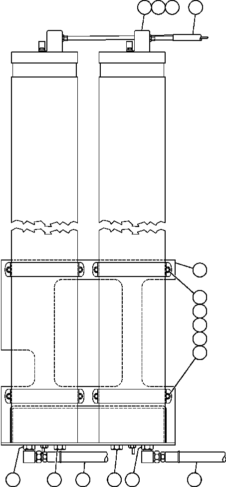 Komatsu parts book diagram for AFE32-EZ 830E                 COLLAHUASI: STEERING ACCUMULATOR INSTALLATION