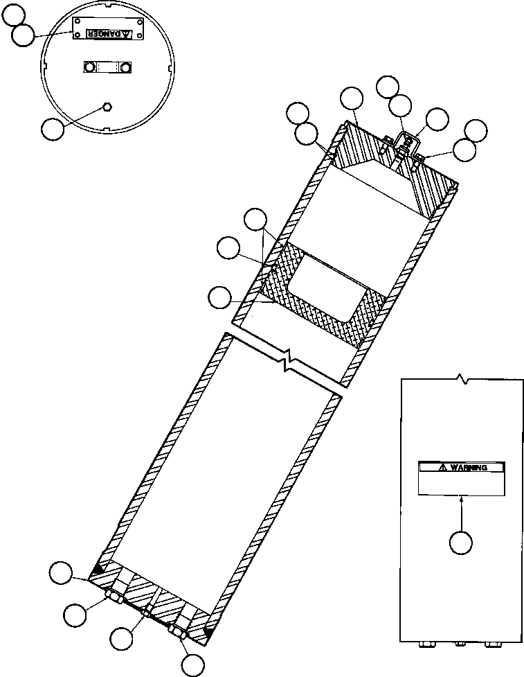 Komatsu parts book diagram for AFE32-EZ 830E                 COLLAHUASI: STEERING ACCUMULATOR ASSEMBLY (ED8926)