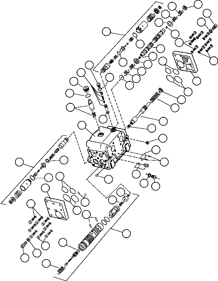 Komatsu parts book diagram for AFE32-EZ 830E                 COLLAHUASI: FLOW AMPLIFIER (PB6908)