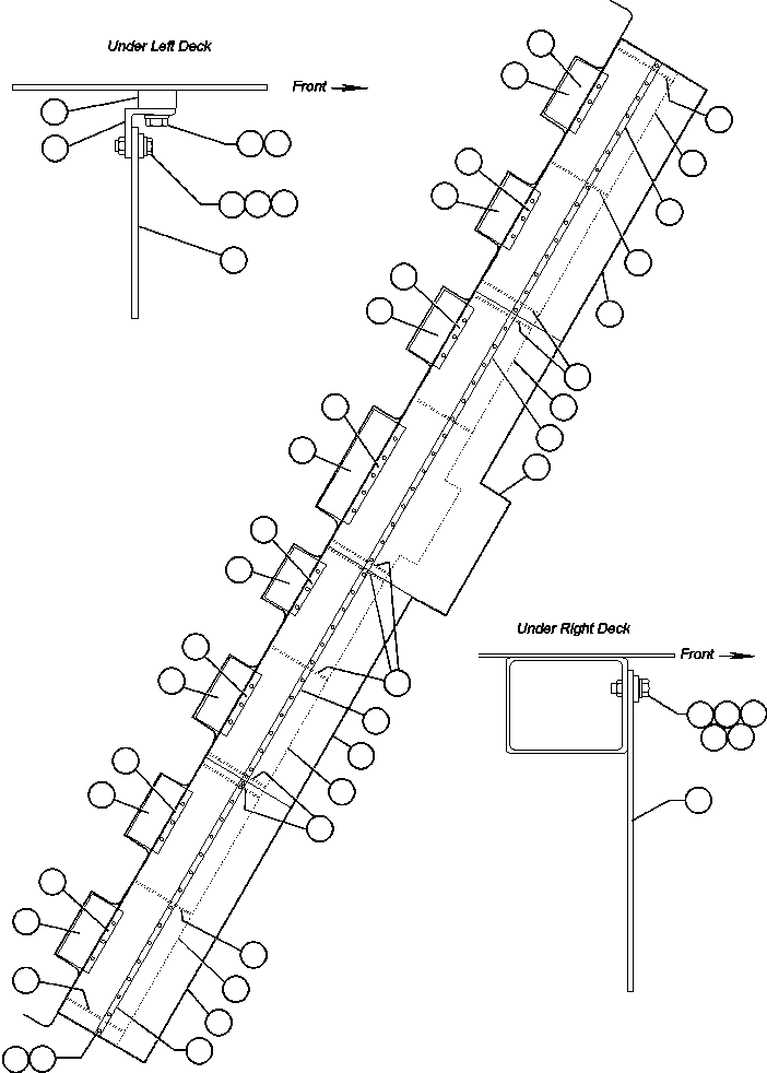 Komatsu parts book diagram for AFE32-EZ 830E                 COLLAHUASI: MUD FLAP INSTALLATION - 5