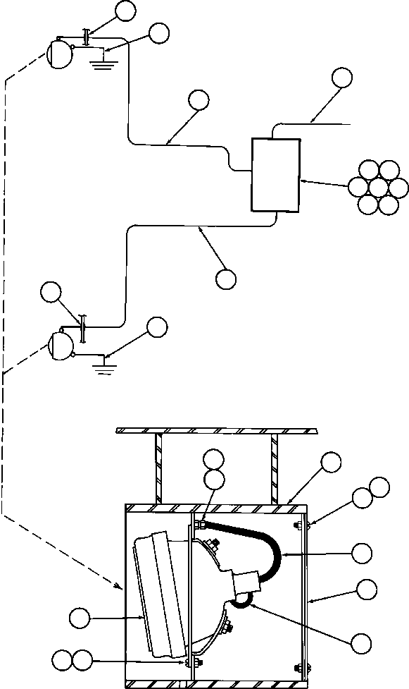 Komatsu parts book diagram for AFE32-EZ 830E                 COLLAHUASI: REAR TURN & CLEARANCE LIGHTS