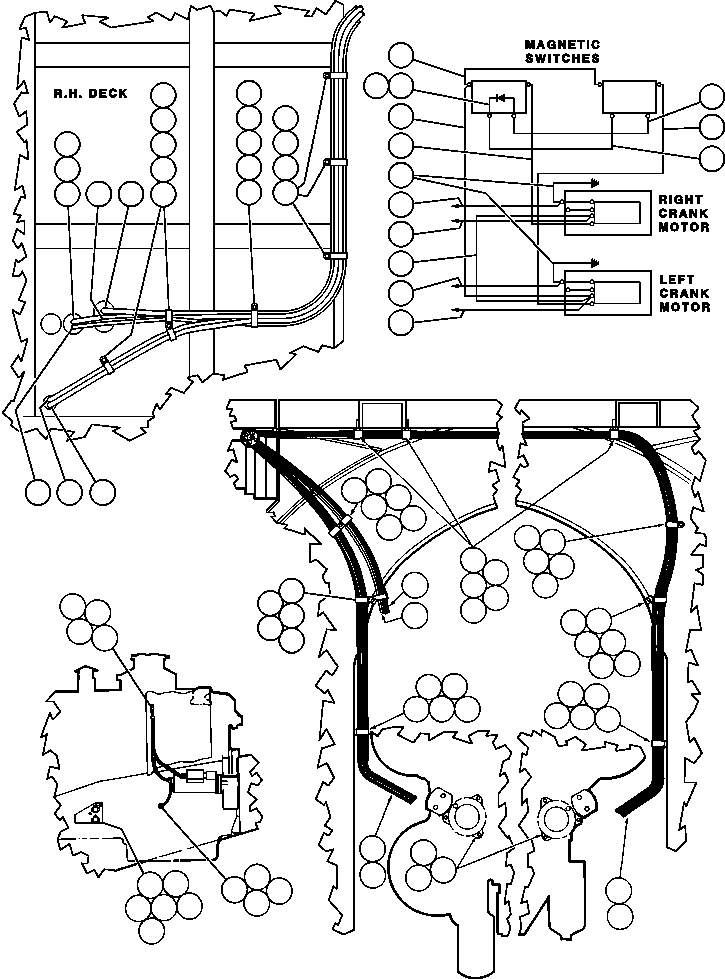 Komatsu parts book diagram for AFE32-EZ 830E                 COLLAHUASI: ELECTRIC START INSTALLATION - 1