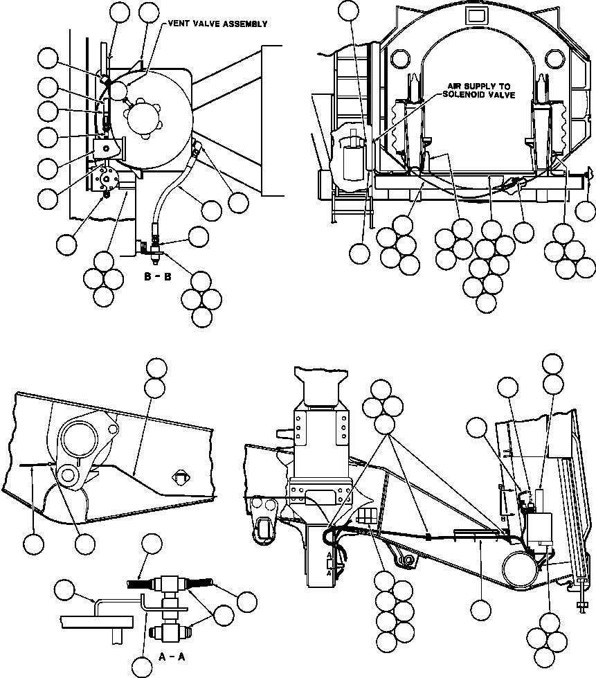 Komatsu parts book diagram for AFE32-EZ 830E                 COLLAHUASI: AUTOMATIC LUBRICATION