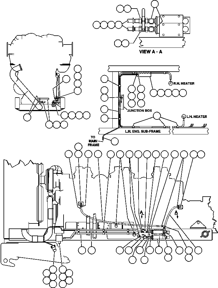 Komatsu parts book diagram for AFE32-EZ 830E                 COLLAHUASI: HOT START INSTALLATION
