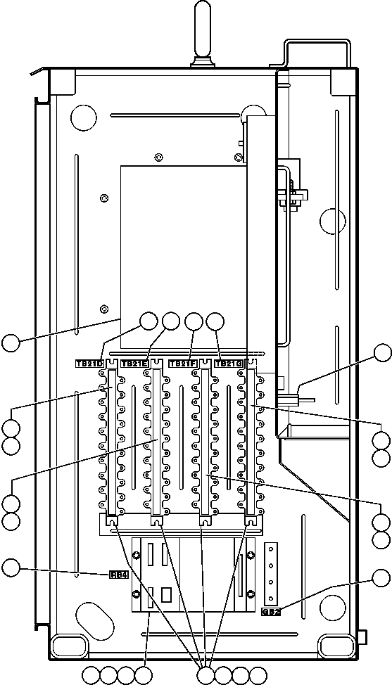 Komatsu parts book diagram for AFE32-EZ 830E                 COLLAHUASI: CONTROL CABINET ASSEMBLY - 8