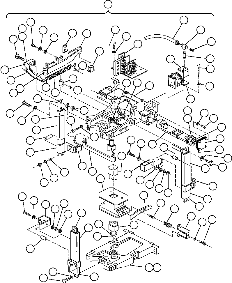 Komatsu parts book diagram for AFE32-EZ 830E                 COLLAHUASI: REVERSER (PB4254)