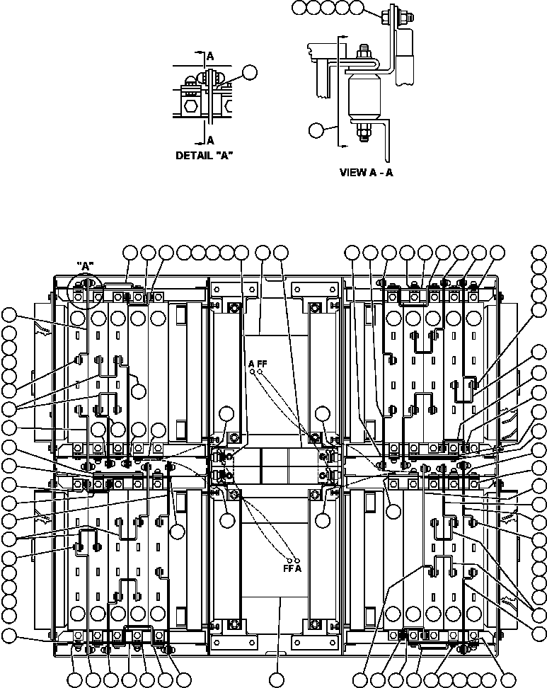 Komatsu parts book diagram for AFE32-EZ 830E                 COLLAHUASI: BLOWN GRID - 7 STEP RETARDING - 3