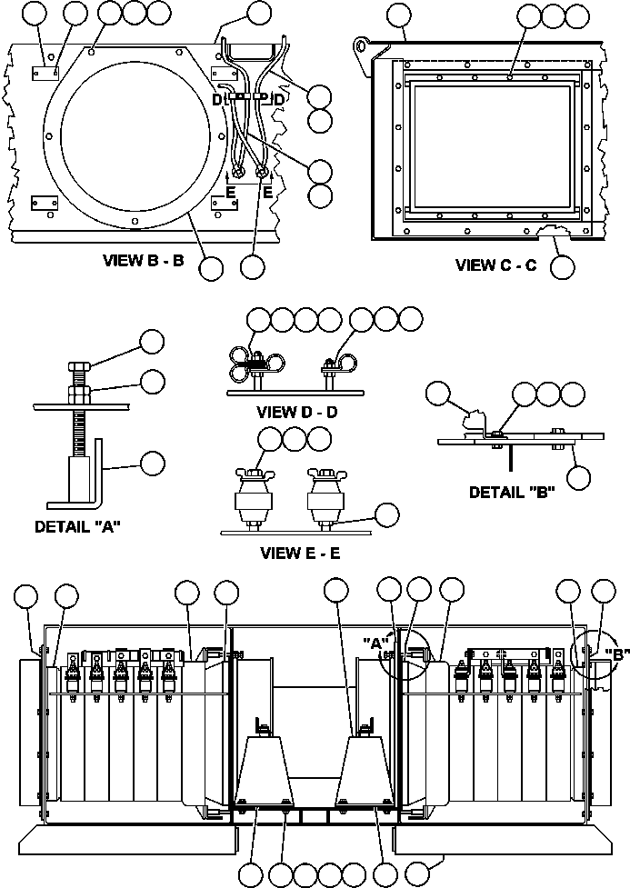 Komatsu parts book diagram for AFE32-EZ 830E                 COLLAHUASI: BLOWN GRID - 7 STEP RETARDING - 4