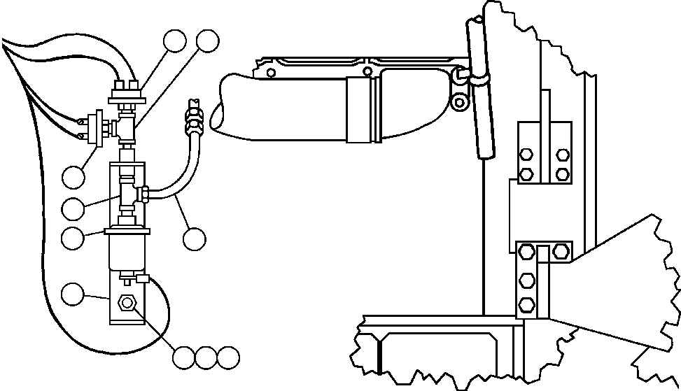 Komatsu parts book diagram for AFE32-FA 830E                 COLLAHUASI: ENGINE OIL PRESSURE PIPING