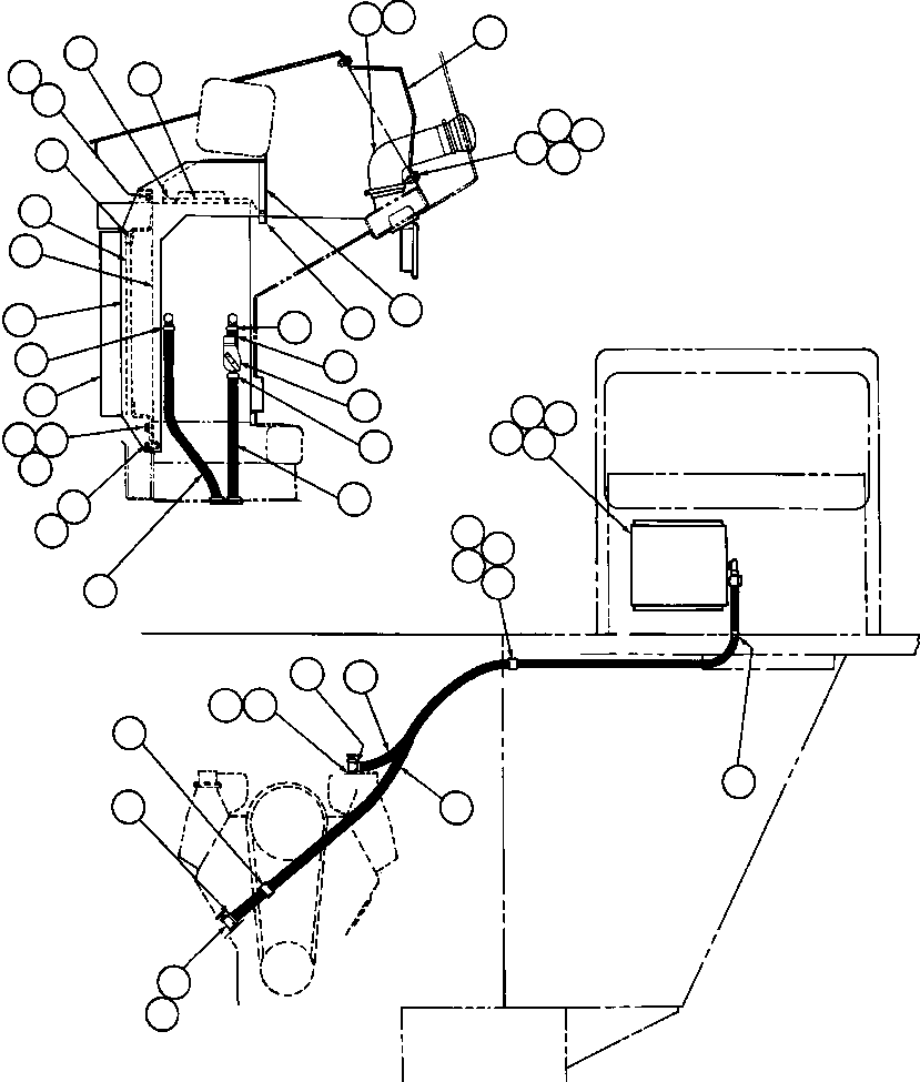 Komatsu parts book diagram for AFE32-FA 830E                 COLLAHUASI: HEATER PIPING & INSTALLATION