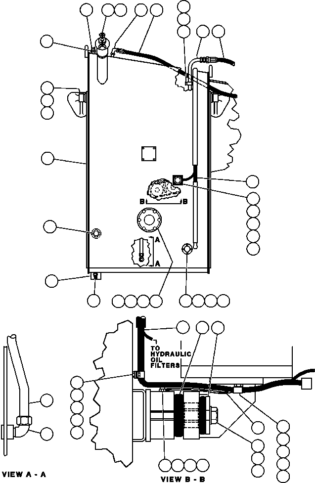 Komatsu parts book diagram for AFE32-FA 830E                 COLLAHUASI: FUEL TANK INSTALLATION
