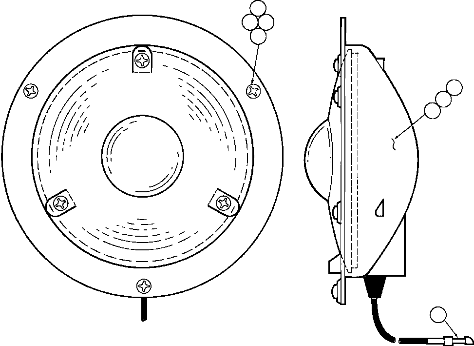 Komatsu parts book diagram for AFE32-FA 830E                 COLLAHUASI: LADDER LIGHT ASSEMBLY (TZ2413)