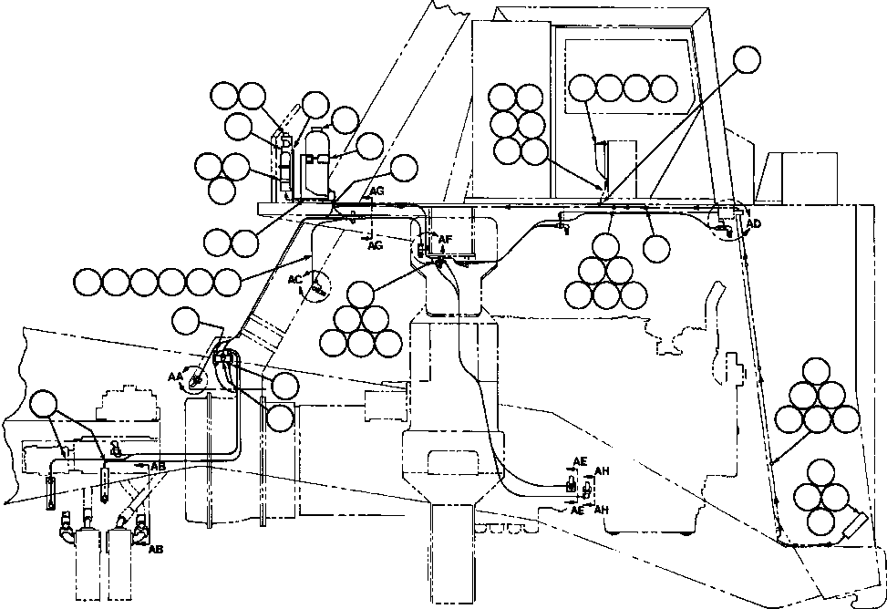 Komatsu parts book diagram for AFE32-FA 830E                 COLLAHUASI: FIRE CONTROL INSTALLATION