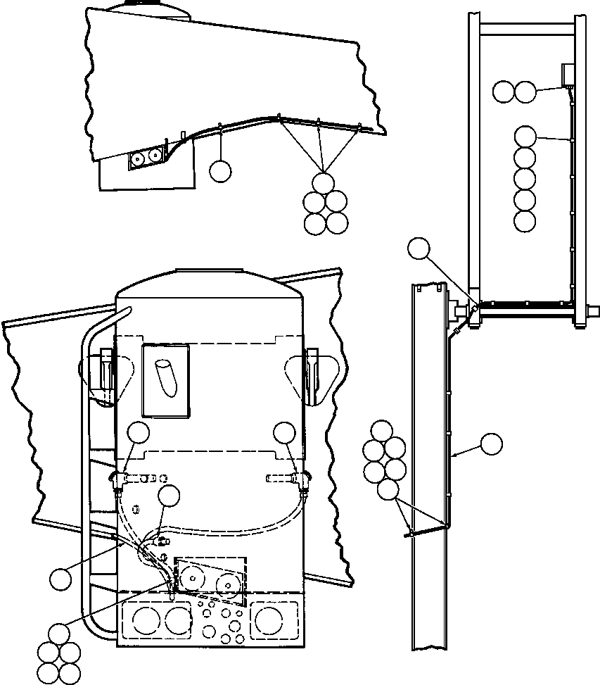 Komatsu parts book diagram for AFE32-FA 830E                 COLLAHUASI: HOTSTART - HYDRAULIC TANK