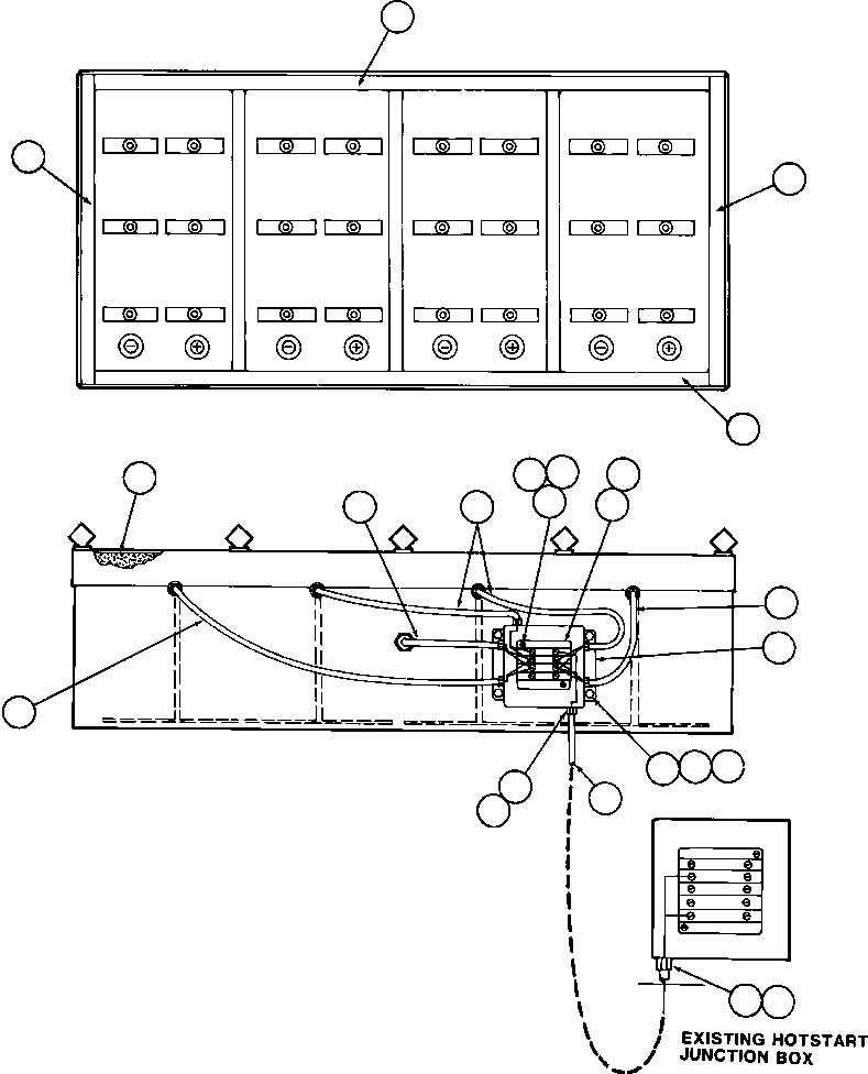Komatsu parts book diagram for AFE32-FA 830E                 COLLAHUASI: BATTERY BOX HEATER INSTALLATION