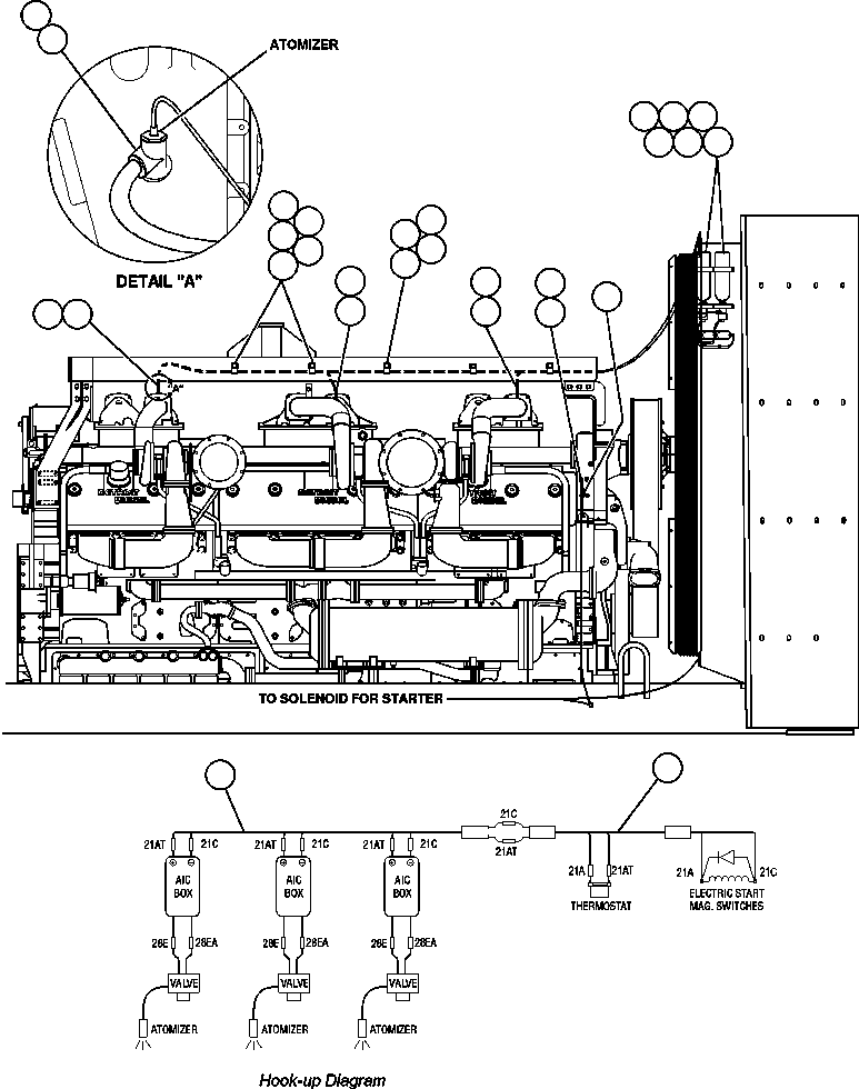 Komatsu parts book diagram for AFE32-FA 830E                 COLLAHUASI: ETHER START INSTALLATION (EG2106)