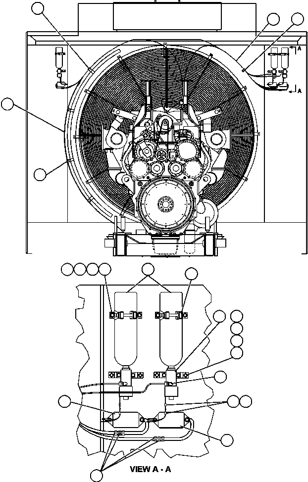 Komatsu parts book diagram for AFE32-FA 830E                 COLLAHUASI: ETHER START INSTALLATION - 1 (EG2106)
