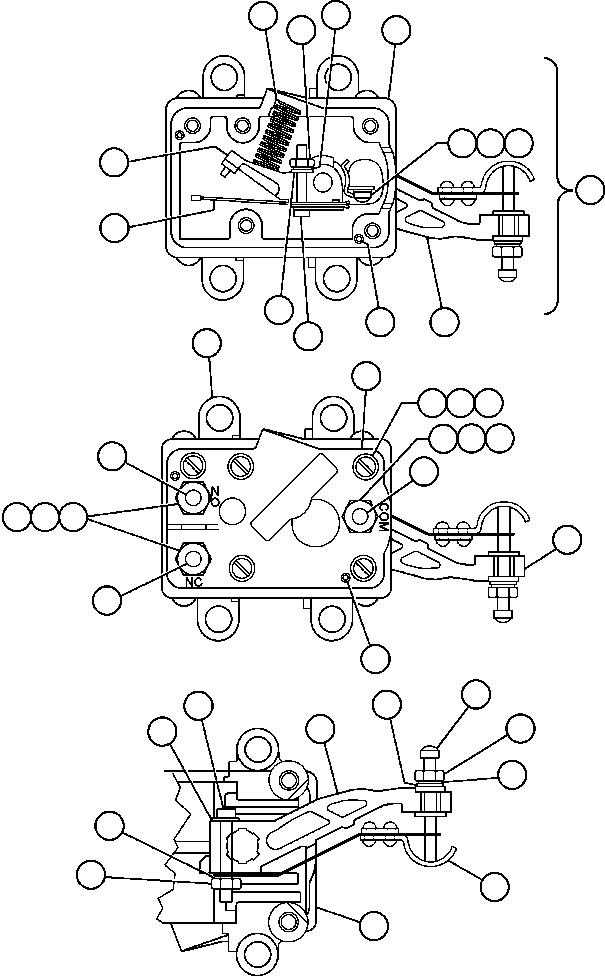 Komatsu parts book diagram for AFE32-FA 830E                 COLLAHUASI: INTERLOCK (BF0017)