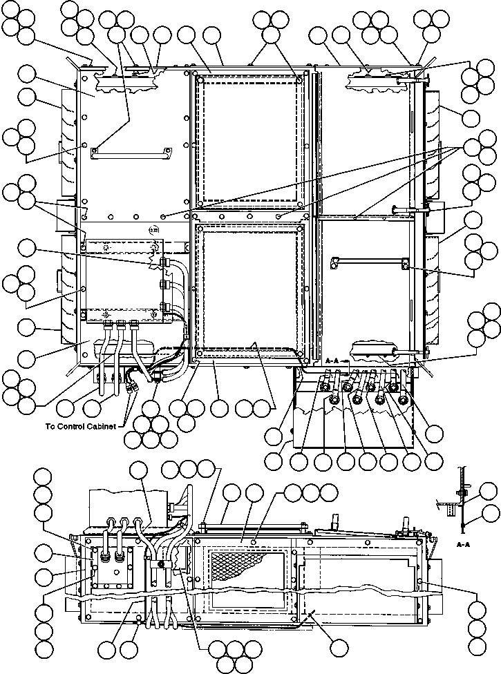 Komatsu parts book diagram for AFE32-FA 830E                 COLLAHUASI: BLOWN GRID - 7 STEP RETARDING