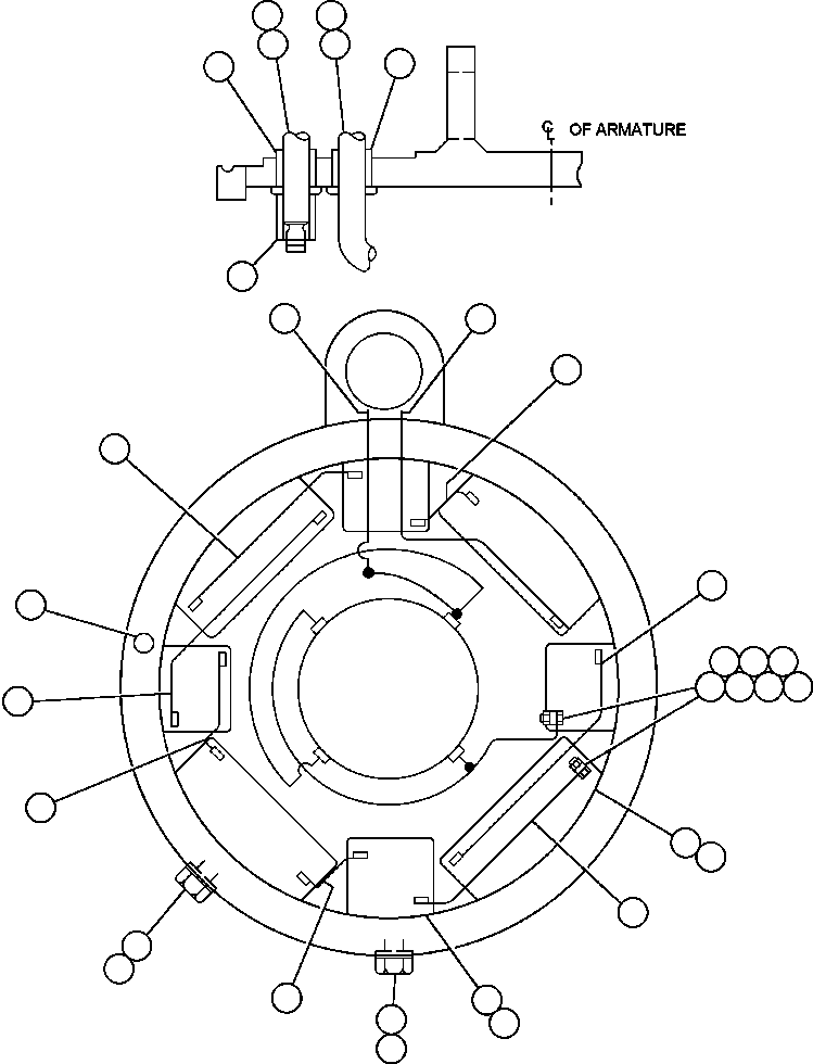 Komatsu parts book diagram for AFE32-FA 830E                 COLLAHUASI: BLOWER UNIT - 4