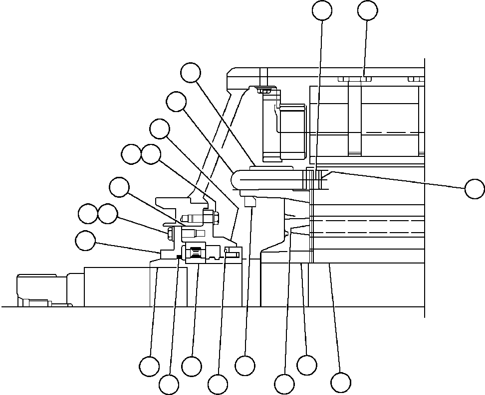 Komatsu parts book diagram for AFE32-FA 830E                 COLLAHUASI: MOTORIZED WHEEL - 787FS11 - 4