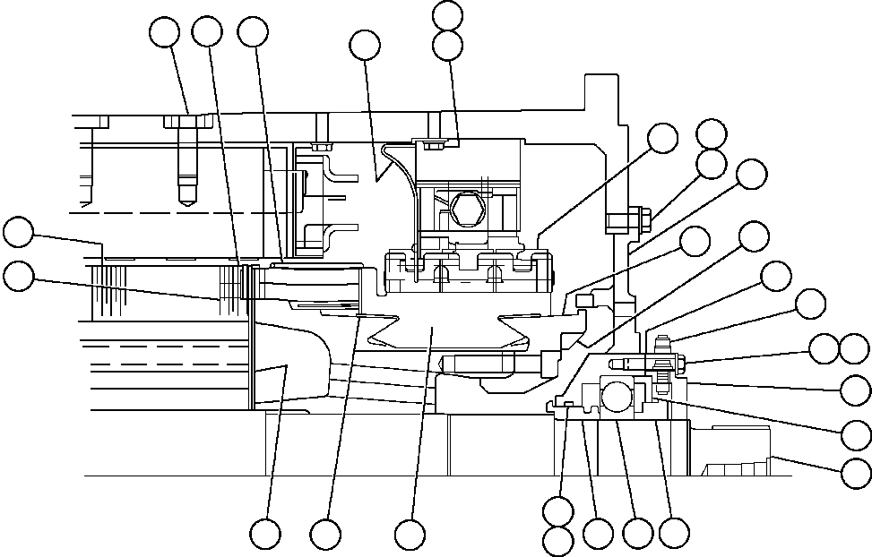 Komatsu parts book diagram for AFE32-FA 830E                 COLLAHUASI: MOTORIZED WHEEL - 787FS11 - 5