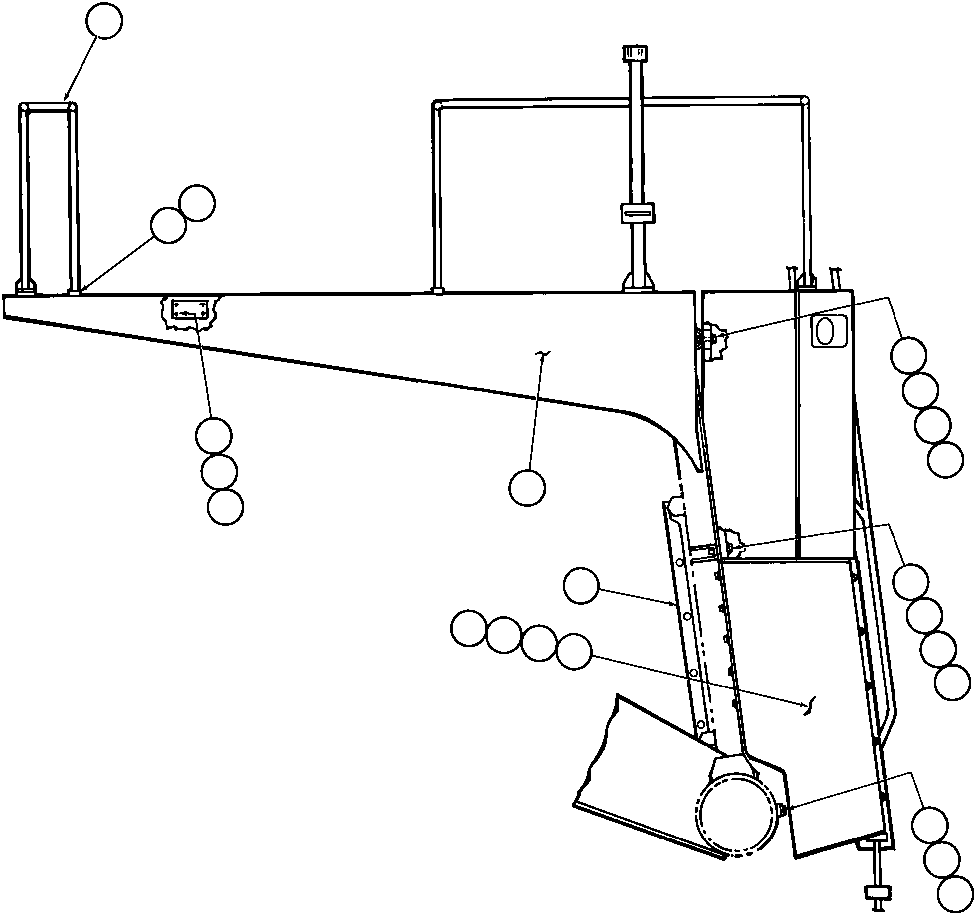 Komatsu parts book diagram for AFE32-Y 830E S/N 31588,31589,31631,31632: RIGHT DECK, HANDRAIL & DECK