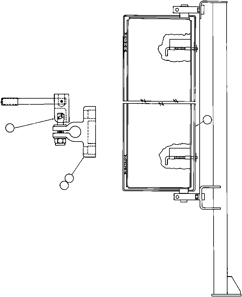 Komatsu parts book diagram for AFE32-Y 830E S/N 31588,31589,31631,31632: MIRROR INSTL