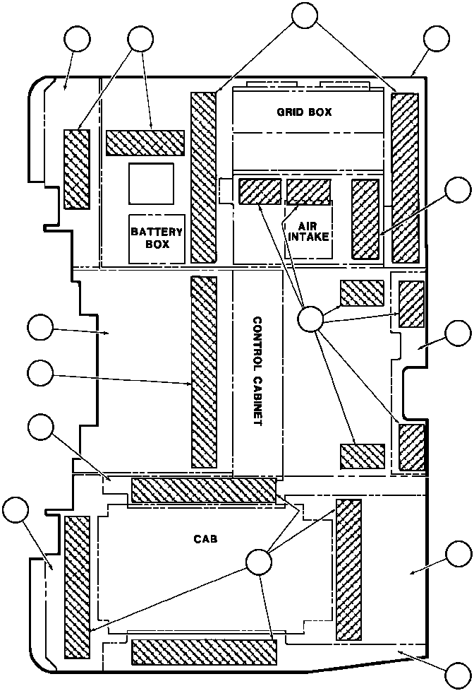 Komatsu parts book diagram for AFE32-Y 830E S/N 31588,31589,31631,31632: SAFETY WALK & DECK SECTIONS