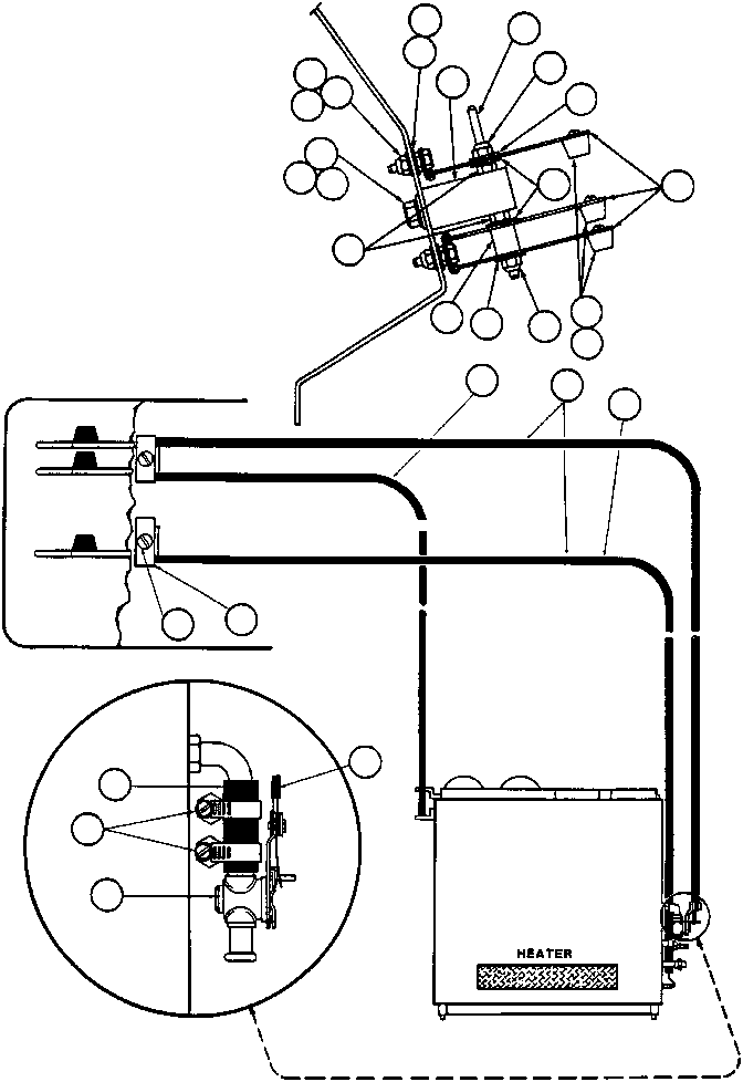 Komatsu parts book diagram for AFE32-Y 830E S/N 31588,31589,31631,31632: HEATER CONTROLS