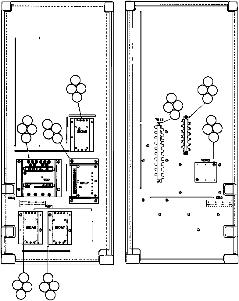 Komatsu parts book diagram for AFE32-Y 830E S/N 31588,31589,31631,31632: CONTROL CABINET ASSM - 5