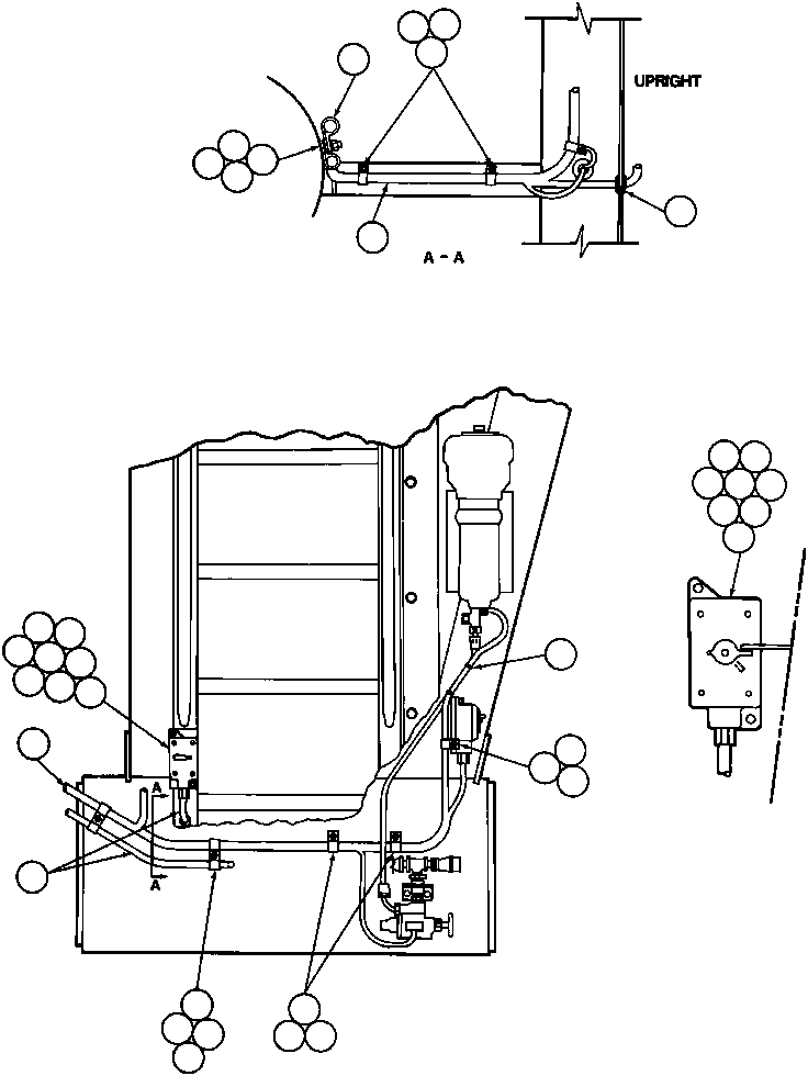 Komatsu parts book diagram for AFE32-Y 830E S/N 31588,31589,31631,31632: LEFT UPRIGHT ELECTRICAL GROUP - 2