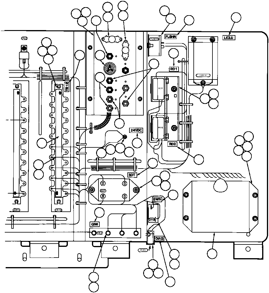 Komatsu parts book diagram for AFE32-Y 830E S/N 31588,31589,31631,31632: ELECTRICAL COMPARTMENT - 24 VOLT - 2