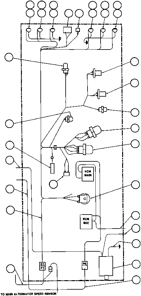 Komatsu parts book diagram for AFE32-Y 830E S/N 31588,31589,31631,31632: POWER MODULE WIRING