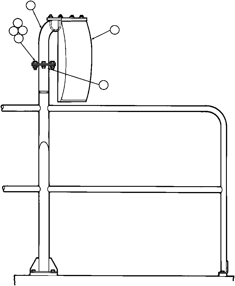 Komatsu parts book diagram for AFE32-Y 830E S/N 31588,31589,31631,31632: CONVEX MIRROR - R.H. (EB5048)