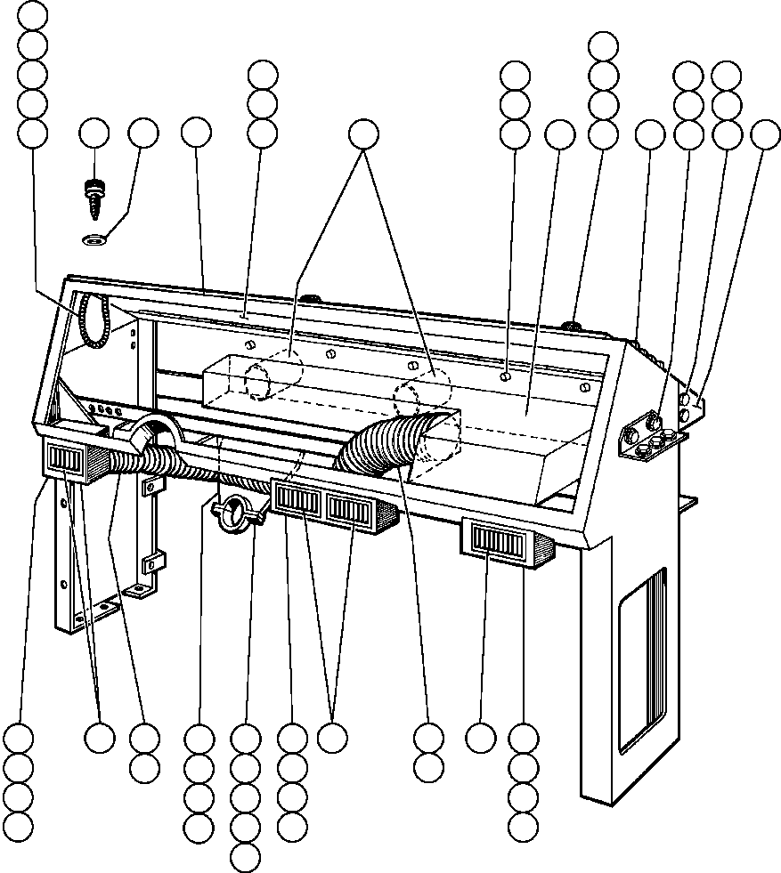 Komatsu parts book diagram for AFE42-GA 630E GLIDER KIT - AK5157 S/N GAE2209 & UP      MAGNUM HOBET: CONSOLE ASSEMBLY (PB7515)