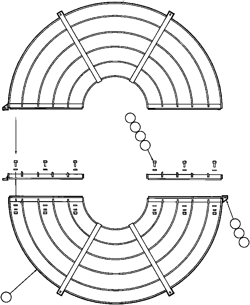 Dump Trucks Komatsu / AFE43-AD 685E                 ARCH MINERAL(AFE43-AD) / FAN GUARD INSTL(030 : 35060)