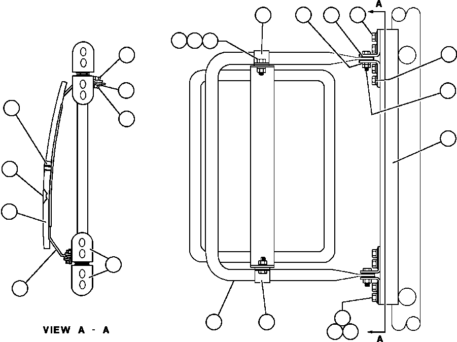 Dump Trucks Komatsu / AFE43-AQ 685E S/N 32261 & 32262 JWANENG(AFE43-AQ) / R.H. HAND CONVEX MIRROR INSTL(016 : 30128)