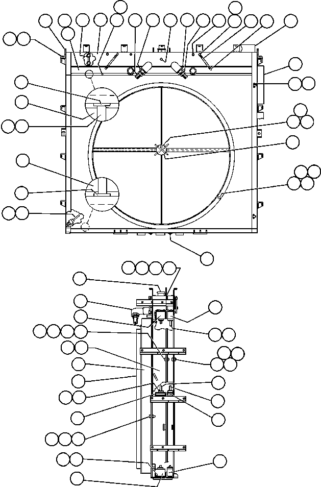 Dump Trucks Komatsu / AFE43-AQ 685E S/N 32261 & 32262 JWANENG(AFE43-AQ) / RADIATOR ASSM (PB8621)(022 : 35274)