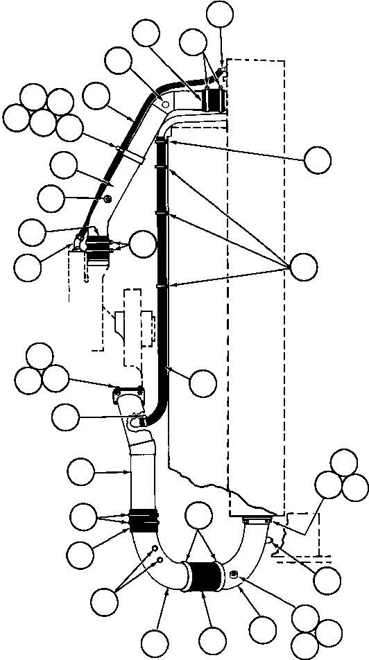 Dump Trucks Komatsu / AFE43-AQ 685E S/N 32261 & 32262 JWANENG(AFE43-AQ) / RADIATOR PIPING(026 : 35224)