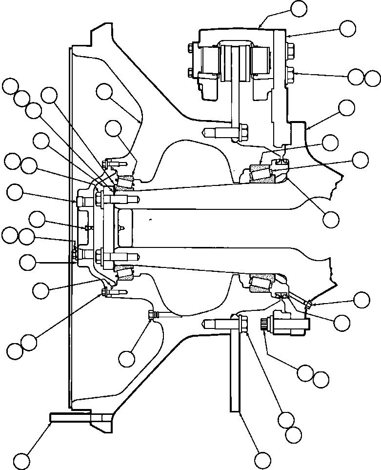 Dump Trucks Komatsu / AFE43-AQ 685E S/N 32261 & 32262 JWANENG(AFE43-AQ) / SPINDLE, HUB & BRAKE INSTL(060 : 35086)