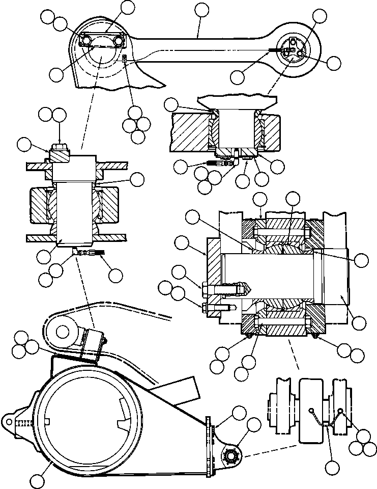 Dump Trucks Komatsu / AFE43-AQ 685E S/N 32261 & 32262 JWANENG(AFE43-AQ) / DRIVE AXLE & MOUNTING(084 : 35280)