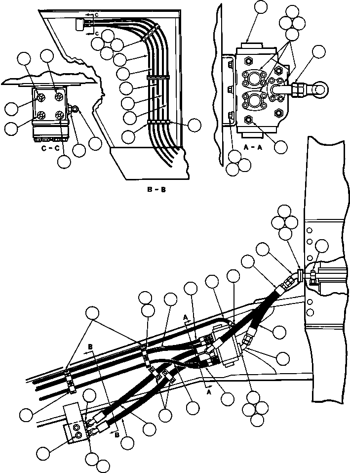 Dump Trucks Komatsu / AFE43-AQ 685E S/N 32261 & 32262 JWANENG(AFE43-AQ) / STEERING SYSTEM PIPING(122 : 30337)