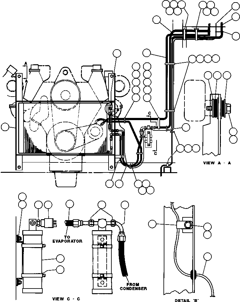 Dump Trucks Komatsu / AFE43-AQ 685E S/N 32261 & 32262 JWANENG(AFE43-AQ) / AIR CONDITIONER PIPING & INSTL(168 : 35257)