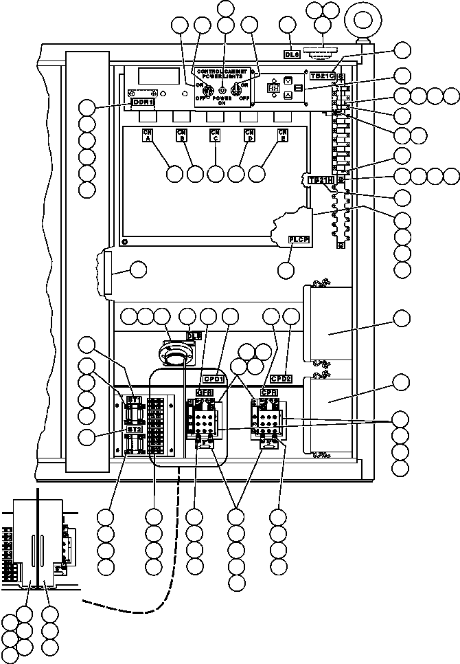 Dump Trucks Komatsu / AFE43-AQ 685E S/N 32261 & 32262 JWANENG(AFE43-AQ) / CONTROL CABINET ASSM - 3(242 : 30611)