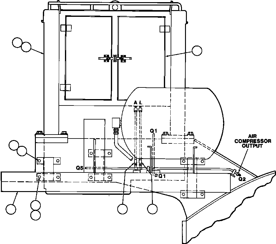 Dump Trucks Komatsu / AFE43-AQ 685E S/N 32261 & 32262 JWANENG(AFE43-AQ) / REAR DECK & MOUNTING - L.H.(278 : 35215)