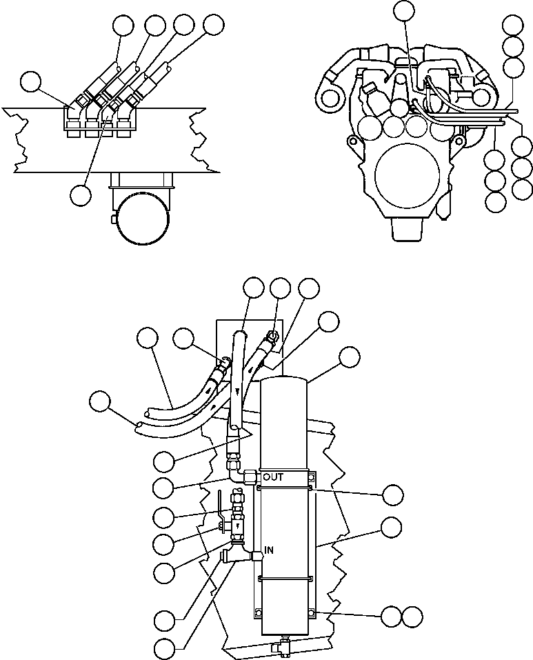 Dump Trucks Komatsu / AFE43-AQ 685E S/N 32261 & 32262 JWANENG(AFE43-AQ) / FUEL FILTER PIPING(322 : 30616)