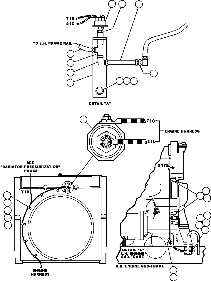 Dump Trucks Komatsu / AFE43-AQ 685E S/N 32261 & 32262 JWANENG(AFE43-AQ) / ENGINE WIRING DDEC INSTL(332 : 35337)